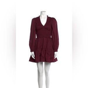 SEA NY Gaia Burgundy Dress